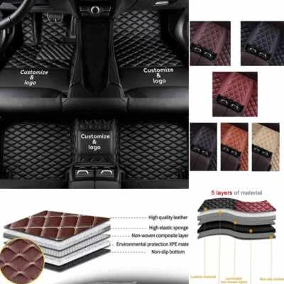 For Chrysler 300 300C 300S Auto Car Floor Mats Luxury Custom Waterproof Carpets - Imagem 1 de 4