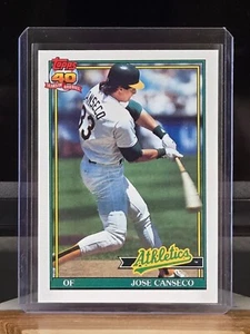 1991 TOPPS JOSE CANSECO #700 MLB BASEBALL CARD OAKLAND A'S NM+ CENTERED - Picture 1 of 2