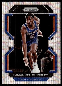 Immanuel Quickley 2021-22 Panini Prizm Silver Wave #129 New York Knicks