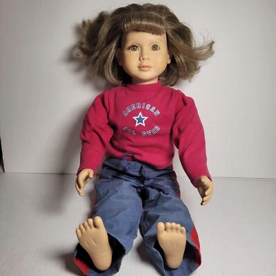 Muñeca Posable MY TWINN 23" 1999 De Colección Pelo Corto Marrón Claro Ojos Marrones TLC Foto 1 de 4