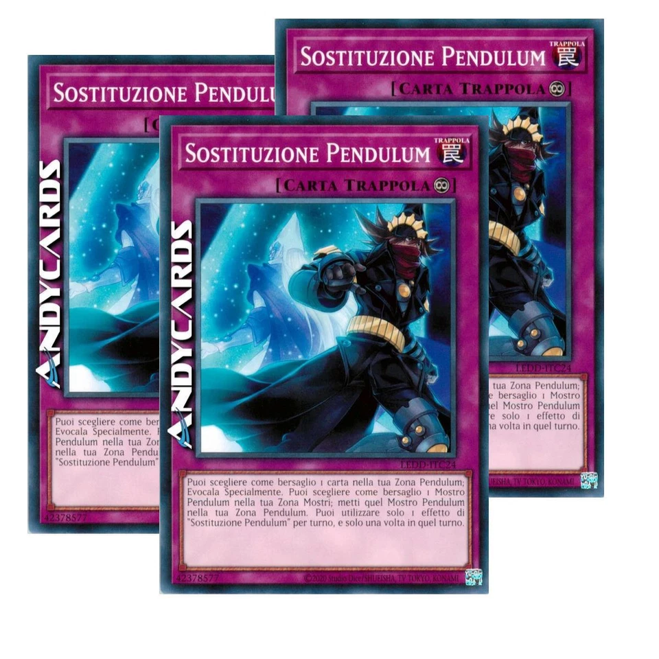 3x SOSTITUZIONE PENDULUM (Pendulum Switch) • Comune • LEDD ITC24 • Unl • Yugioh! - Immagine 1 di 1