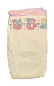 Vintage Plastic Pampers Baby-Dry for Girls Size Medium up to 20lbs (imported) - Picture 1 of 24