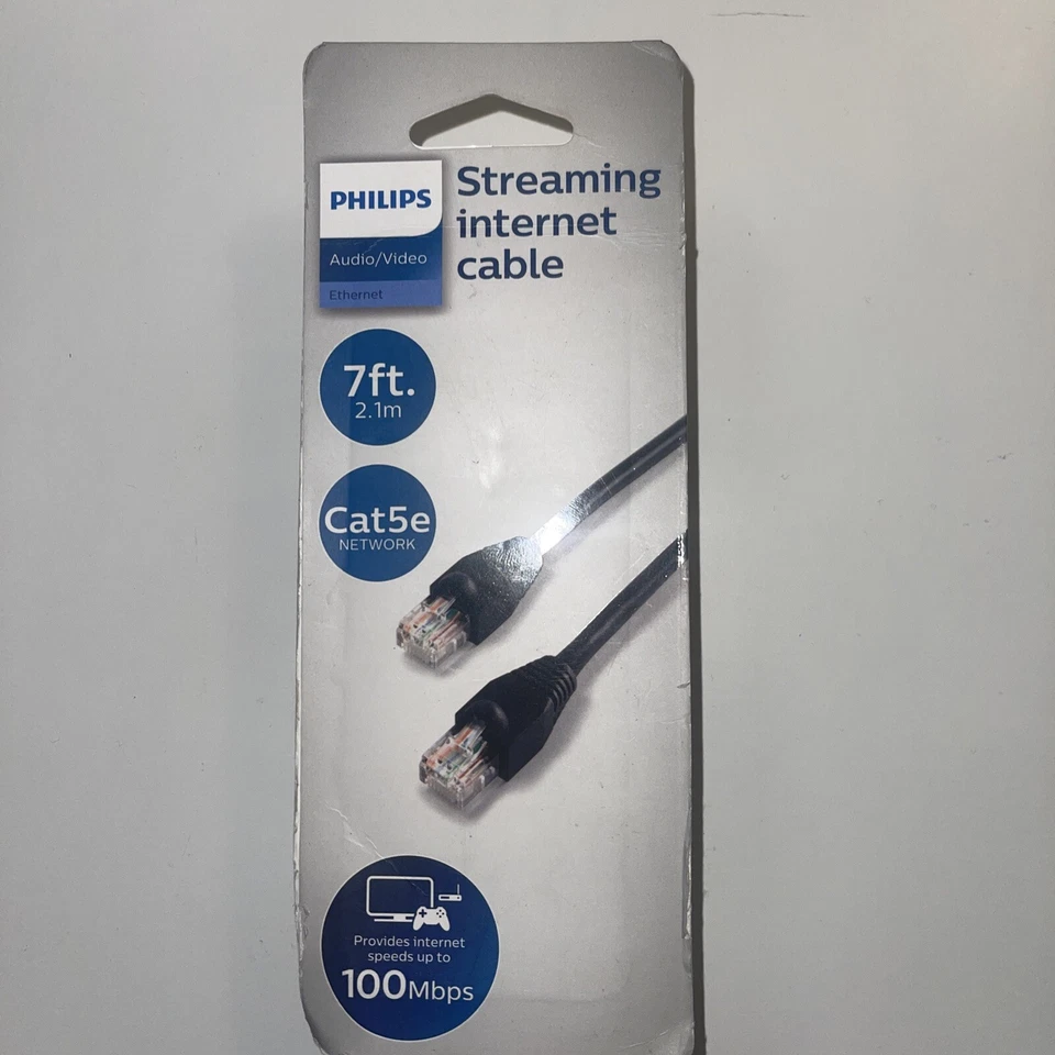 Philips Streaming Internet Cable Cat5e 7 ft