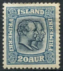 Iceland 1914-1918 SG#115, 20a Blue MH Cat £225 #E11412 - Picture 1 of 2