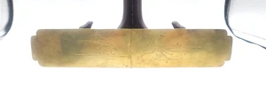 Messing Lesezeichen Asiatischer Kran aufklappbar doppelseitig Vintage klappbar 6,25" - Bild 1 von 4