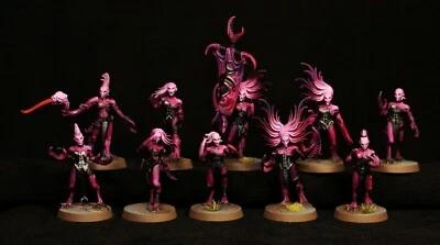 GAMES WORKSHOP Daemonettes of Slaanesh painted AoS Warhammer 40k Hedonites of Slaanesh chaos