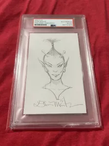 Premio Don Maitz Hugo PSA/DNA autografo disegnato a mano schizzo firmato - Foto 1 di 1