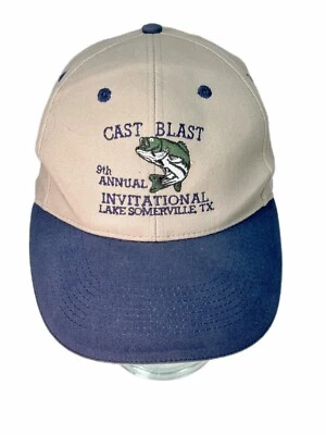 Gorra Cast Blast 9th Annual Fish Bass Invitational Lake Somerville TX Pesca Foto 1 de 4