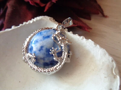 Kettenanhänger "Drache" sodalith - Bild 1 von 2