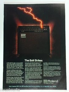 retro magazine advert 1980 ROLAND bolt amp - Picture 1 of 1