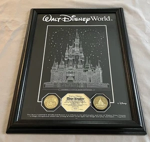 Disney Magic Kingdom Cinderella Castle Archival Etched Glass Panel Gold WDW - Picture 1 of 11