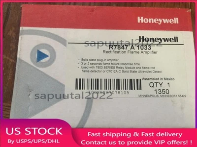 New Honeywell R7847 A 1033 Rectification Flame Amplifier R7847A1033 US Free TAX - Image 1 of 4