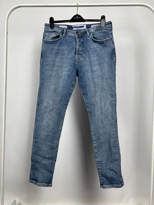 Jacob Cohen Men's Bard Button Fly Luxury Denim Jeans Pants Size 36 Wash Blue - Image 1 of 4