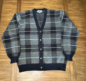 Cardigan maglione vintage uomo punta Hemingway bottoni nonno XL - Foto 1 di 6