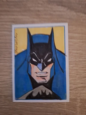 BATMAN SKETCH CARD BY MARVEL COMIC ARTIST  RON WILSON - Image 1 of 2
