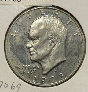 1973-S United States 1 Dollar "Eisenhower Dollar" aUNC Coin - Bild 1 von 3
