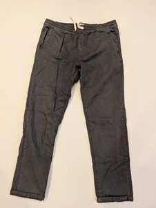 Pantalones de chándal informales negros de capa marina para hombre cintura elástica cordón grande - Imagen 1 de 8