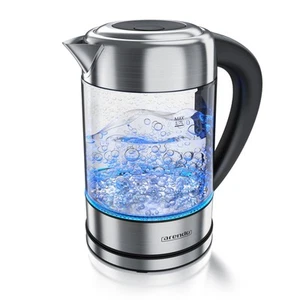 Arendo Premium Edelstahl Design Glas Wasserkocher 2200 Watt 1,7 L LED TOP - Bild 1 von 7