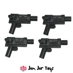LEGO Submachine Gun Weapon Automatic Pistol Medium Barrel x4 NEW W47 - Picture 1 of 2