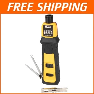 Durable CAT Cable Punchdown Tool - Non-Slip Handle and Adjustable Force Settings - Picture 1 of 11