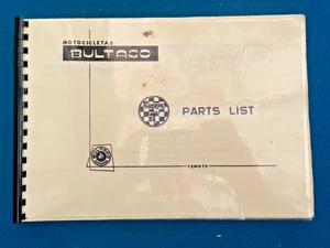 MANUAL DE PIEZAS DE MOTOCICLETA DE FÁBRICA BULTACO SHERPA T EN EXCELENTE ESTADO - Imagen 1 de 4