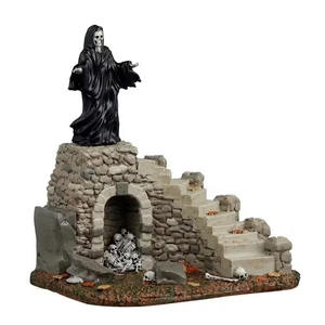 Lemax Spooky Town Halloween Village Accessory Spooky Staircase w Skulls 53731 - Picture 1 of 4