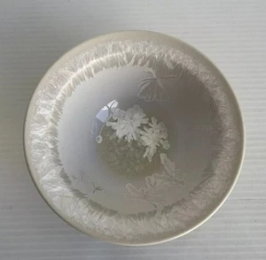 Cath Wyllie Tin Shed Pottery Tasmania Crystalline Glaze Warm White/Cream As New - Picture 1 of 8