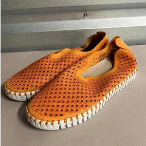 Ilse Jacobsen Women's Mango Sherbet Tulip Flats Perforated Slip On Shoes - 7.5-8 - Picture 1 of 10