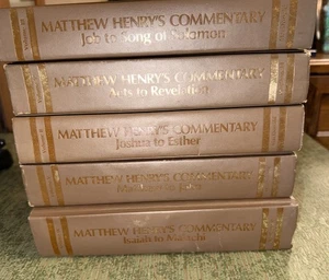Matthew Henry's Commentary on The Bible - 5 Volumes Of 6 Hard Cover Macdonald - Bild 1 von 3