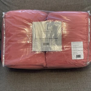 Berkshire Cuatro Estaciones Micro Vellón Sábanas Talla Queen Especiado Coral - Imagen 1 de 4