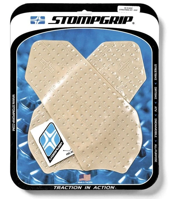 Stomp Grip Tank Protectors Clear Fits Suzuki GSX-R600 2011-2026 - Изображение 1 из 1