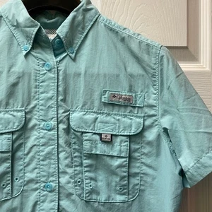 Camisa Columbia para mujer pequeña pesca ventilada manga larga abotonada campamento al aire libre - Imagen 1 de 11