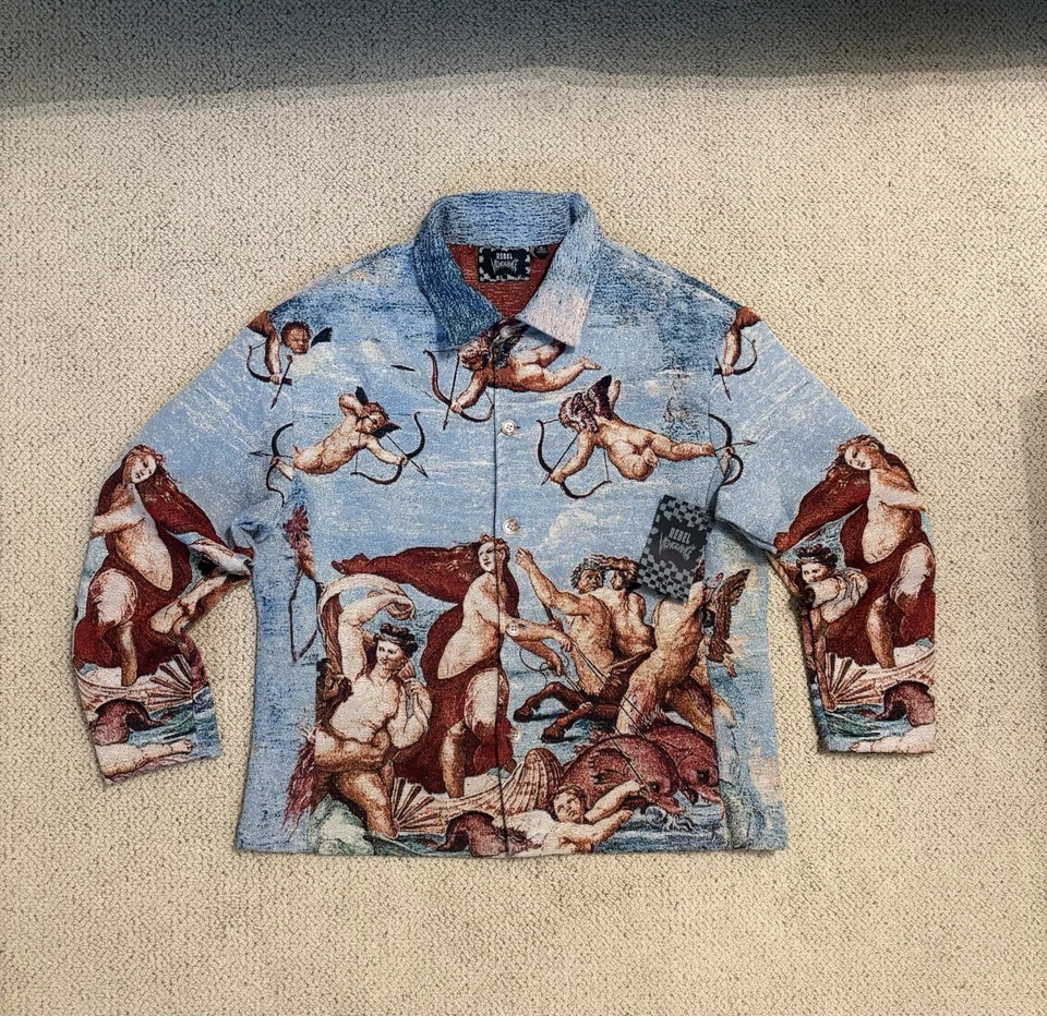 Chaqueta para hombre Rebel Vengeance con estampado total "El triunfo de Galatea" talla S Foto 1 de 4