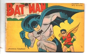 BATMAN #5, 1954, ORIGINAL COMIC IN SPANISH, MUCHNIK ARGENTINA EDITION - Picture 1 of 2
