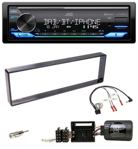 JVC Bluetooth DAB USB Lenkrad Autoradio für Citroen C4 2004-2010 schwarz - Bild 1 von 10