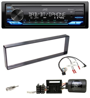 JVC Bluetooth DAB USB Lenkrad Autoradio für Citroen C4 2004-2010 schwarz - Bild 1 von 4