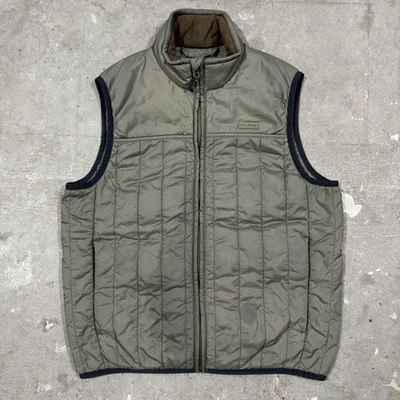 Chaleco Ultraligero Filson Para Hombres Cremallera Completa Embalable Primaloft Verde Marrón Talla Mediana Foto 1 de 4