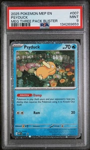 PSA 9 2025 PSYDUCK 007/132 MEGA EVOLUTION THREE PACK BLISTER POKEMON - Bild 1 von 2