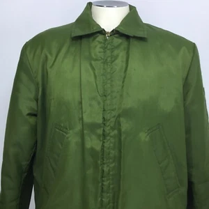 Abrigo de Trabajo Unitog Abrigo Polar Chaqueta Cremallera Forro Acolchado Años 60 70 De Colección Para Hombre Talla M - Imagen 1 de 16