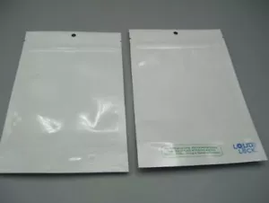 Loud Lock Mylar Reißverschlusstaschen weiß/klar....1000 Stück - Bild 1 von 4