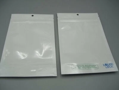 Loud Lock Mylar Zipper Bags White/Clear….1000 Count - Image 1 of 4