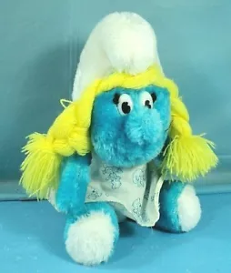 Vintage Wallace Berrie Peyo Schlumpf 1981 Schlumpfine 10 Zoll Plüsch. - Bild 1 von 3
