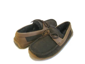 UGG BYRON MEN SLIPPERS SUEDE CAPUCCINO US 8 /UK 7 /EU 41 /JP 26 - Picture 1 of 5