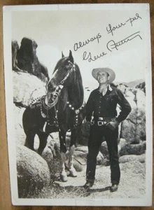 GENE AUTRY TV & Movie Singing Cowboy 1950's Promotional Photo w/Autograph. NoR - Picture 1 of 5