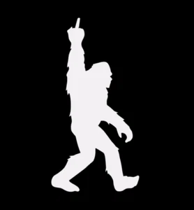 Calcomanía de vinilo Bigfoot Sasquatch Yeti Fu*k Off V2 calcomanía para ventana coche camión SUV JDM - Imagen 1 de 5
