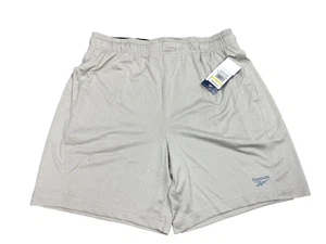 Reebok Fireball Trainingsshorts Silver Cloud Heather Slim Large Herren sportlich - Bild 1 von 13
