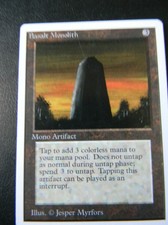 BASALT MONOLITH : UNLIMITED : MTG : 1993 : NEAR MINT : SEE PHOTO'S