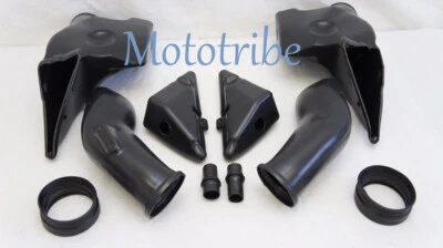 Tubo de admisión de aire Ram izquierdo y derecho conducto para Honda CBR600RR 2005-2006 negro Foto 1 de 3