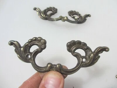 Vintage Brass Drawer Pulls Handles Ormolu Gold Gilt Rococo Retro Old - £5 a Pair - Image 1 of 4