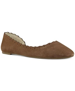 Nine West Mai 9,5 M natur braun beige Wildleder Leder flache Ballerinas Slipper - Bild 1 von 9